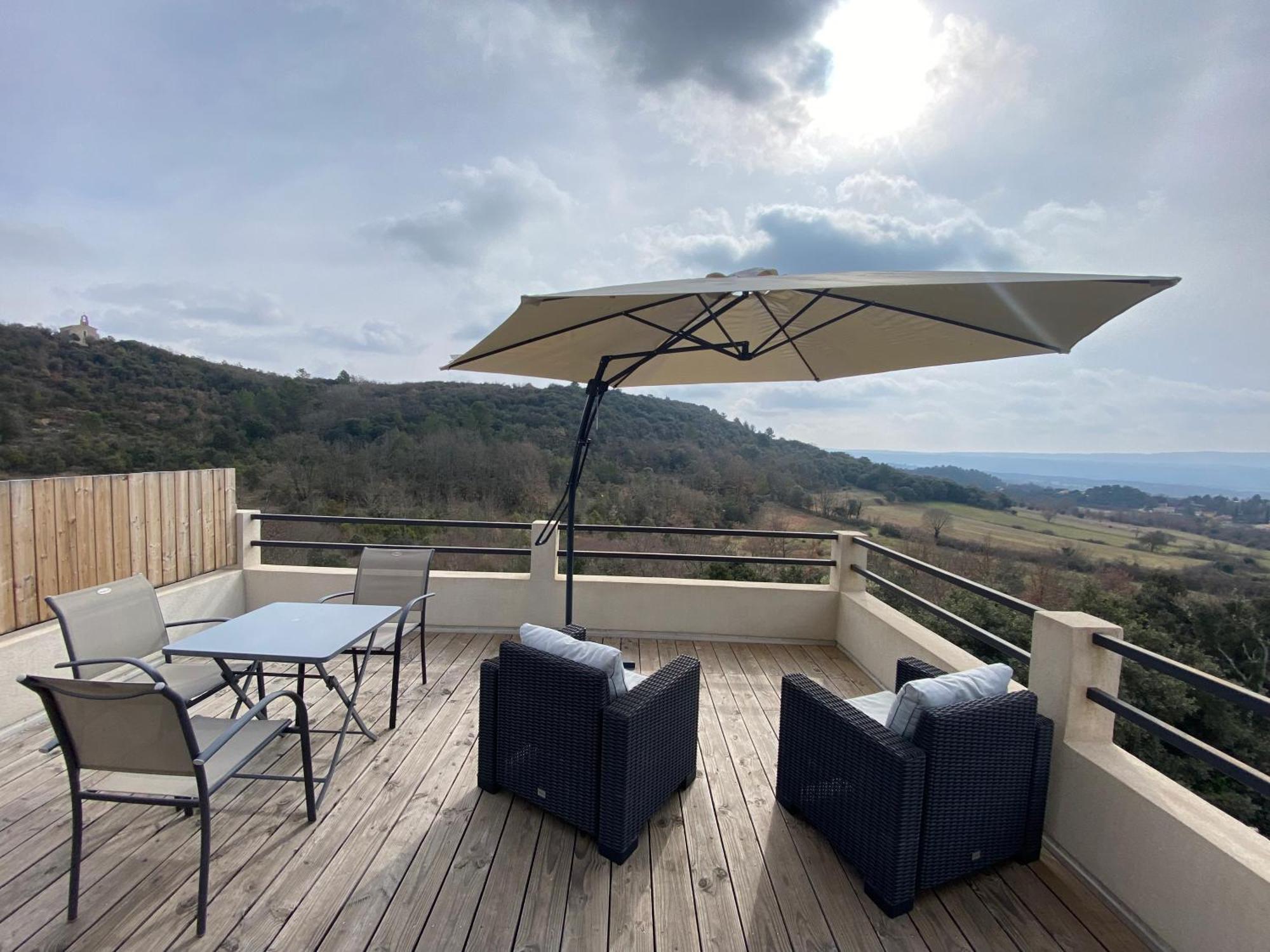 Studio Au Calme, Grande Terrasse Avec Vue Vallee Ginasservis Екстер'єр фото